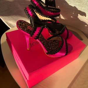 Betsey Johnson high heel shoes.